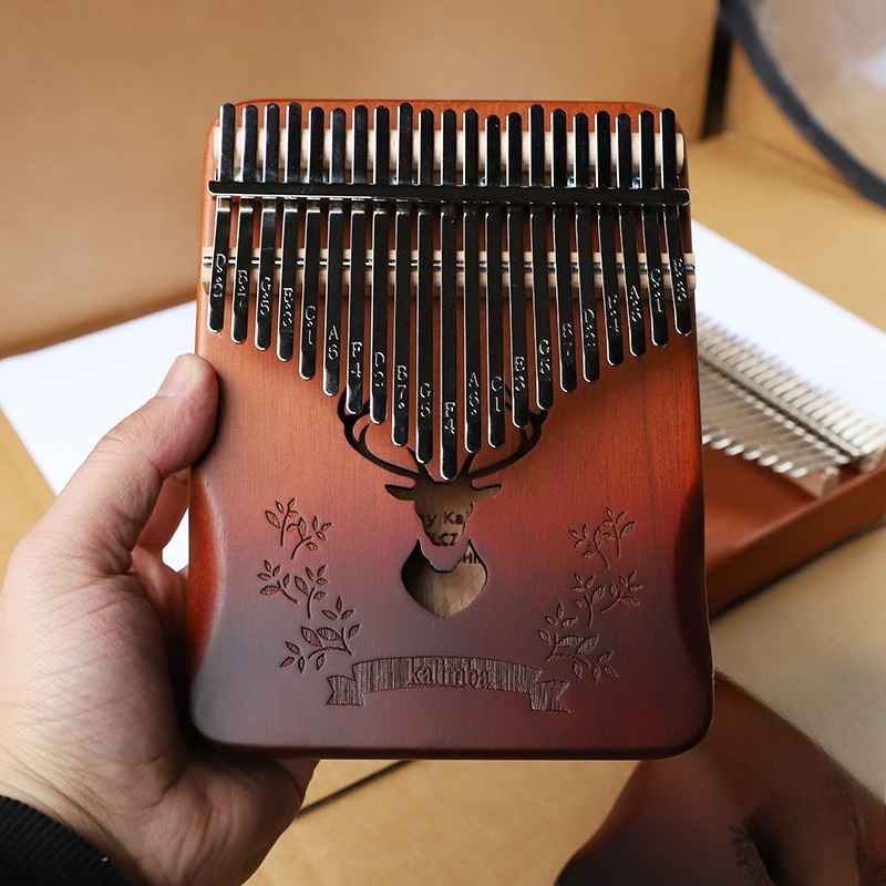 Musical Instrument Of Keyboard - Solid Wood Kalimba 21 Key Beginner