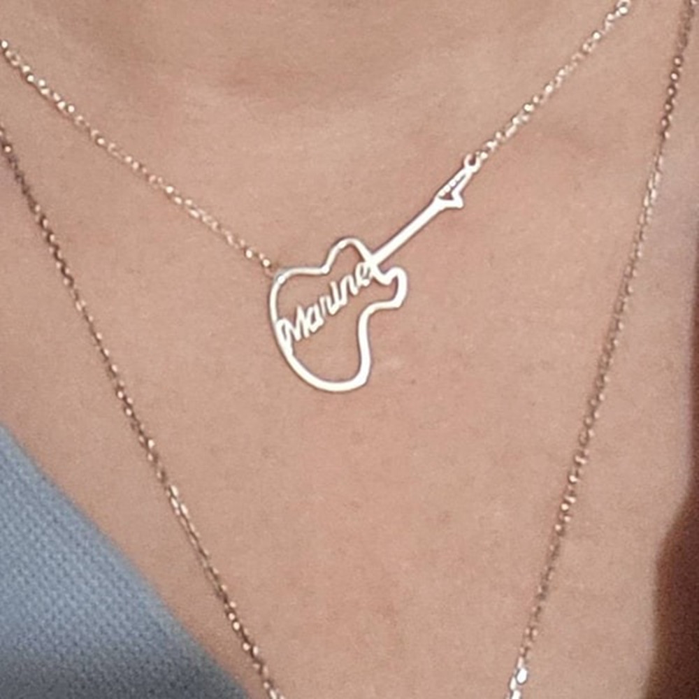 Personalized Guitar Symbol Nam - Musical Instrument With Names recension och pris