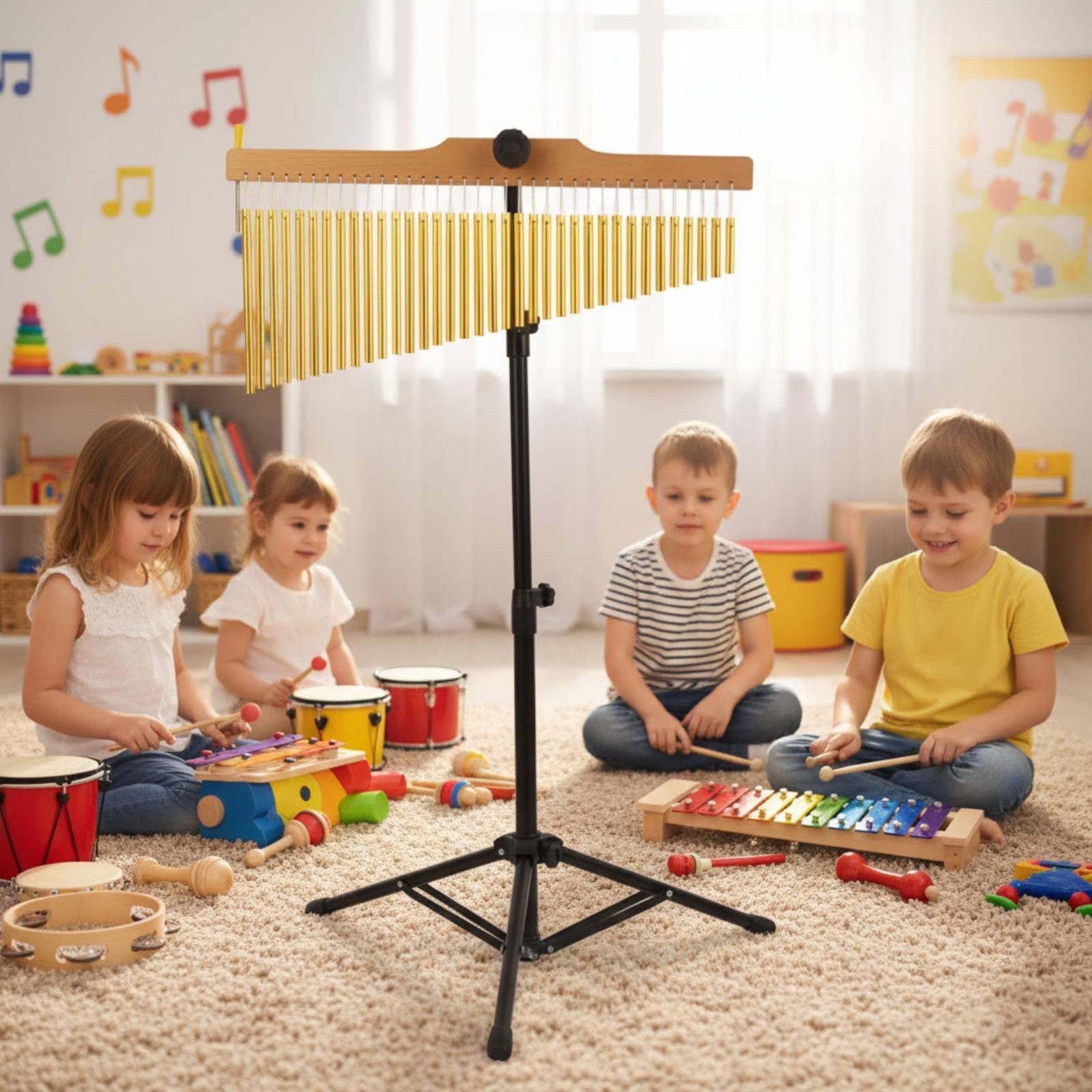 36 Tone Bar Chimes Clear and C - Musical Instrument Chimes recension och pris