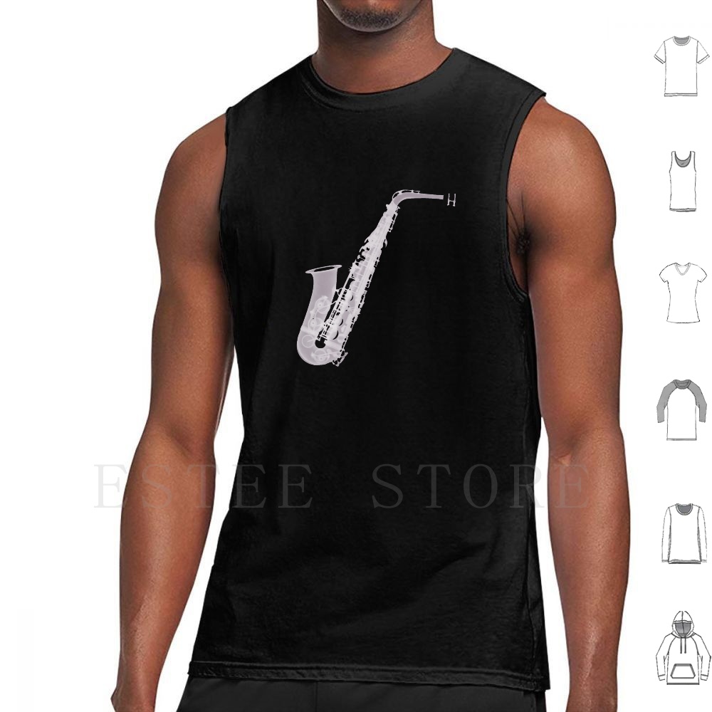 Saxophone-X-Ray Tank Tops Vest - Musical Instrument Images recension och pris