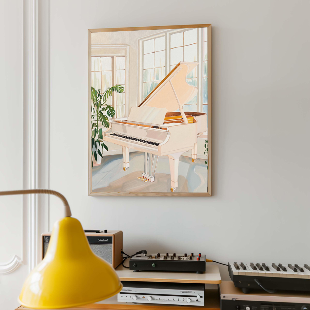 Retro Musical Art Poster Recor - Musical Instrument Images recension och pris