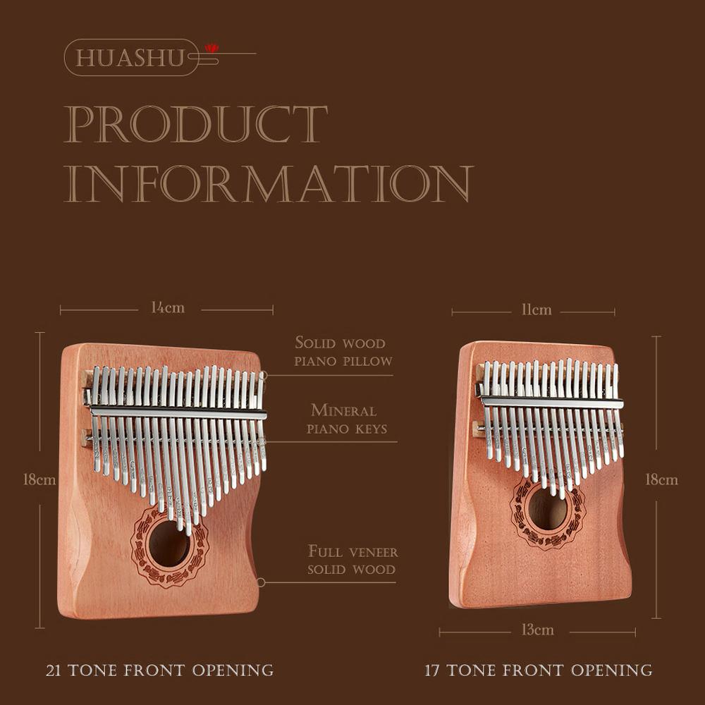 Hluru 17 Key Kalimba Finger Pi - Musical Instrument Of Keyboard recension och pris