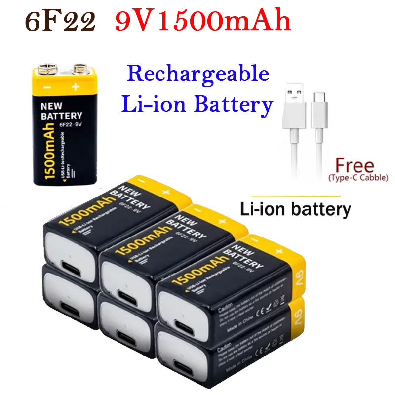 1-8PCS USB-9V 1100mAh Li-ion R - Dobro Resonator Guitar recension och pris
