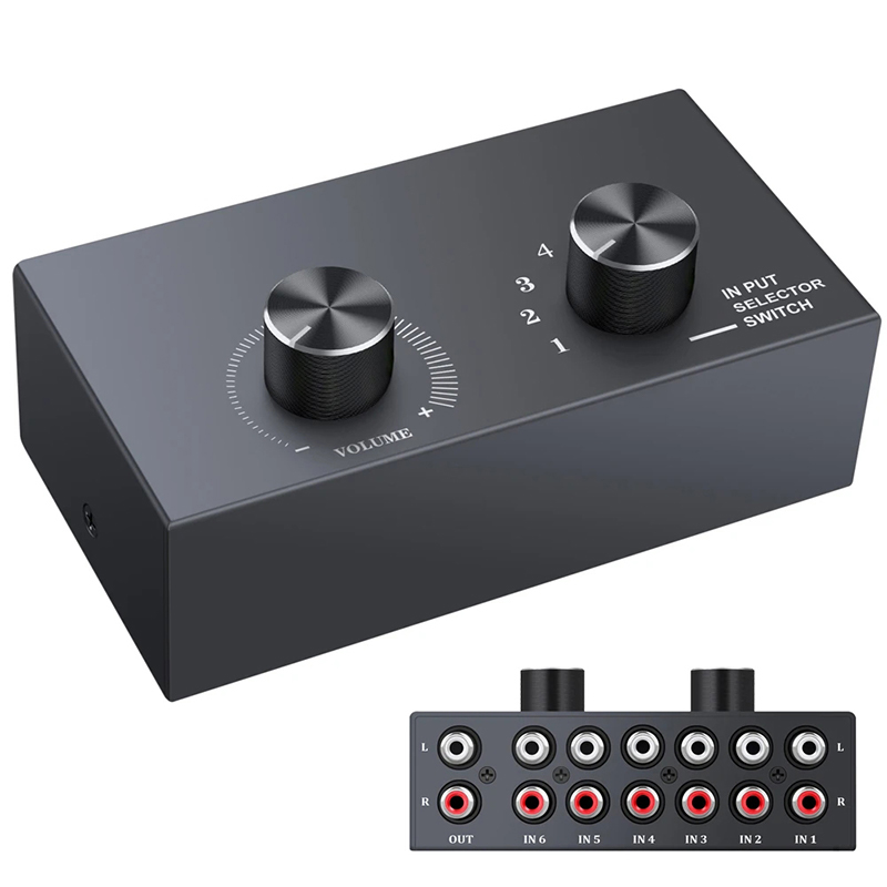 6 Way Audio Switcher Selector  - Musical Instrument Vector recension och pris