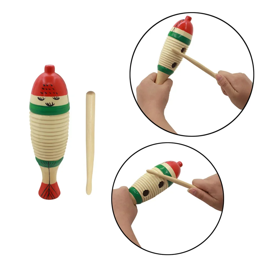 Wooden Fish Musical Orff Percu - Musical Instrument For Babies recension och pris