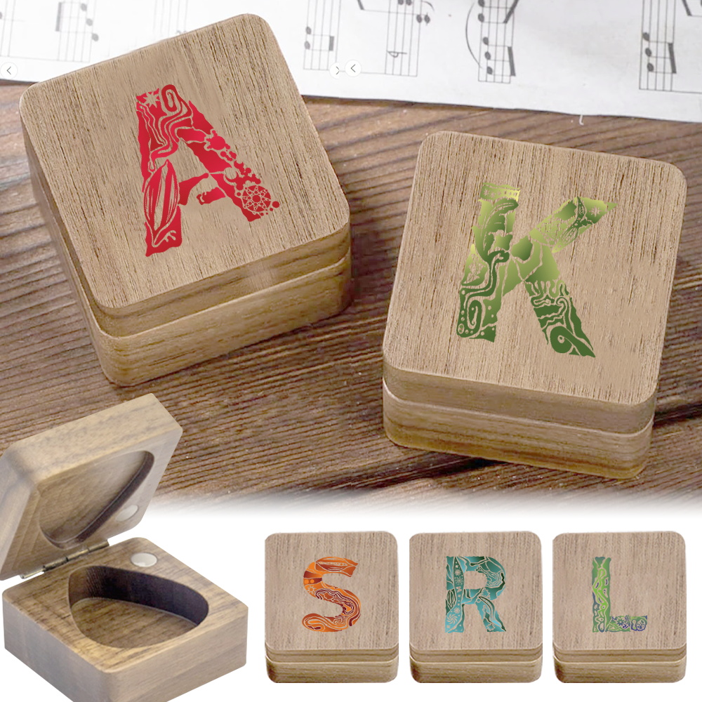 1pc Wooden Ukulele Pick Storag - Musical Instrument Images recension och pris