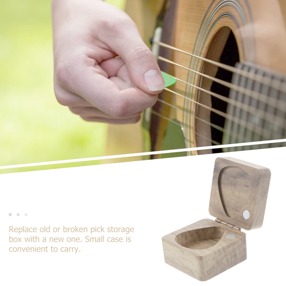 1pc Wooden Ukulele Pick Storag - Musical Instrument Images recension och pris