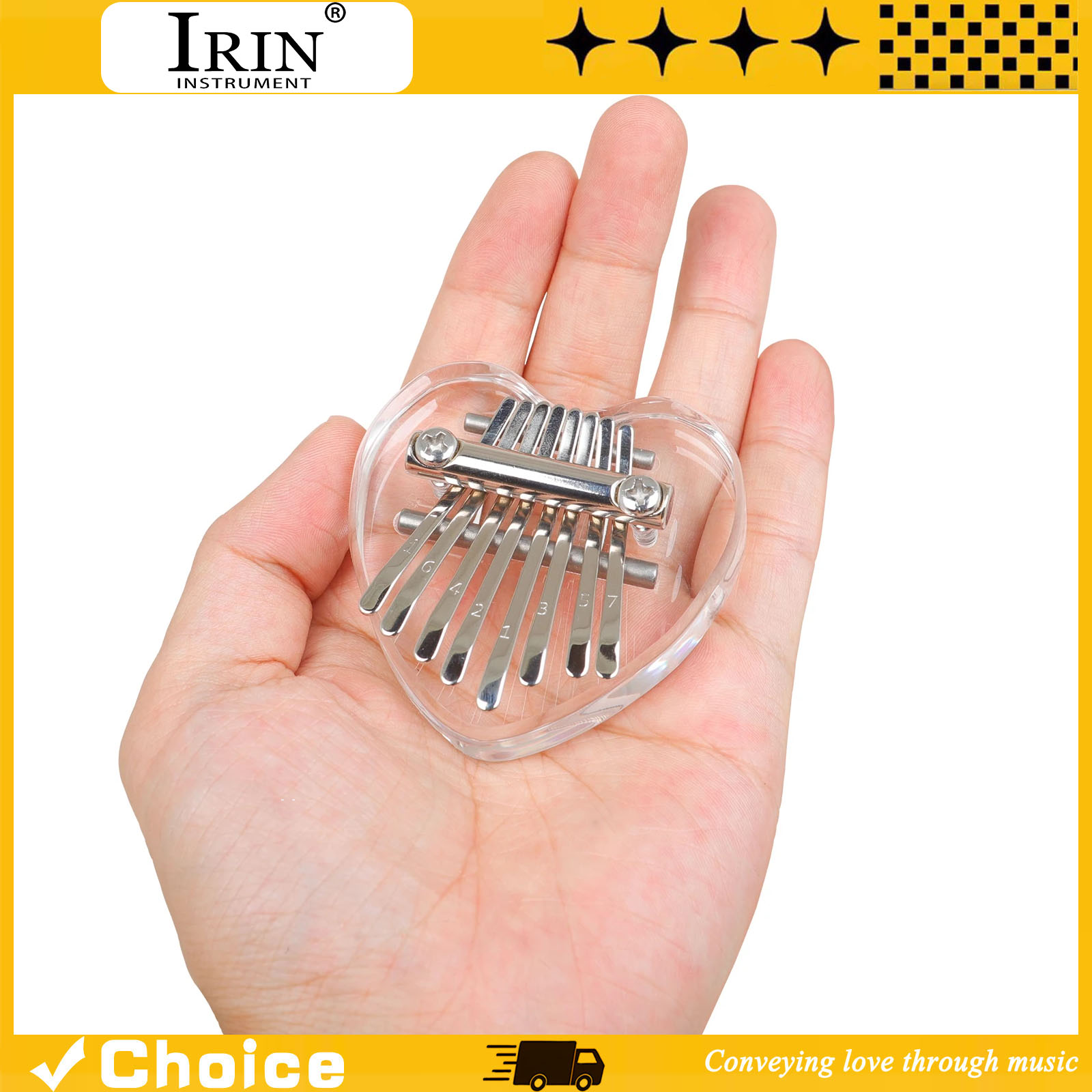 8-Key Kalimba Mini Thumb Piano - Musical Instrument Of Keyboard recension och pris