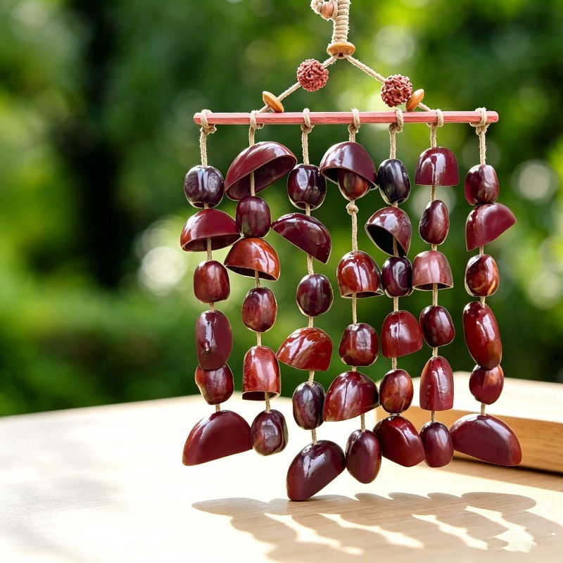 Nut Shell Wind Bell Natural Me - Musical Instrument Chimes recension och pris